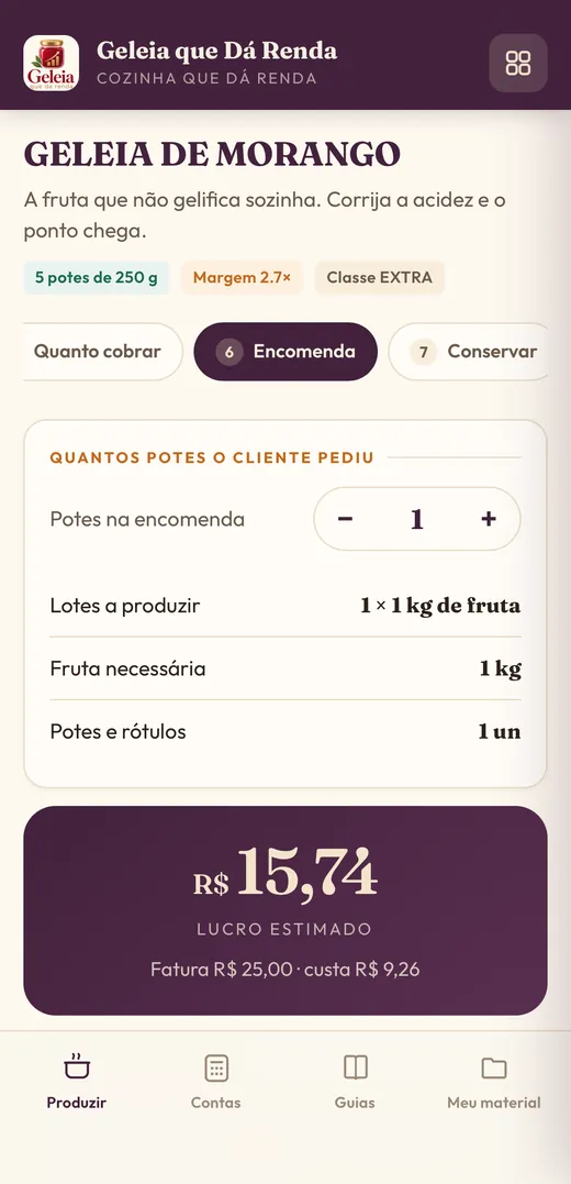 Ficha de morango