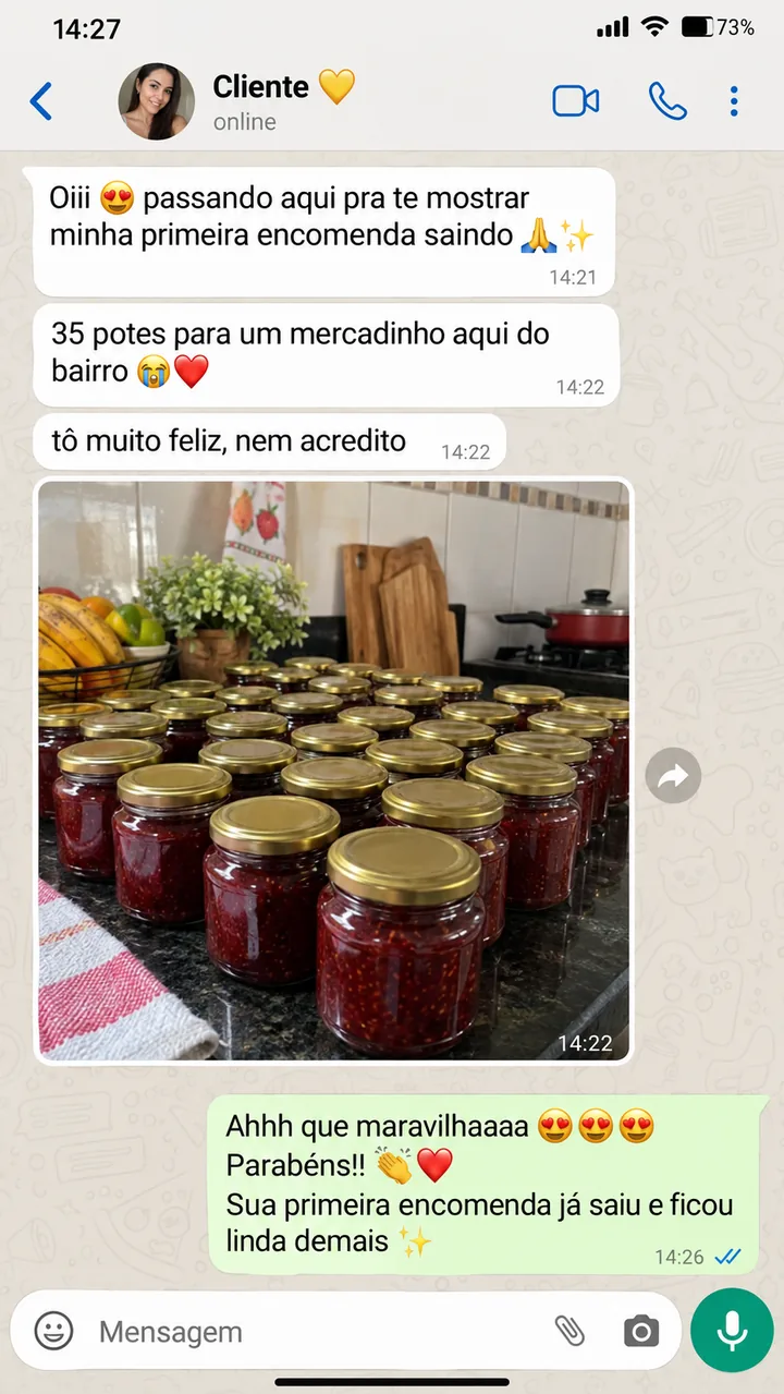 Venda maior: 24 potes